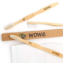 Load image into Gallery viewer, Natural Organic Bamboo Toothbrush Eco-Friendly Pack of 4: