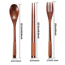Load image into Gallery viewer, Set of 2 Wooden Reusable Flatware