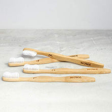 Load image into Gallery viewer, Natural Organic Bamboo Toothbrush Eco-Friendly Pack of 4: