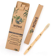 Load image into Gallery viewer, Natural Organic Bamboo Toothbrush Eco-Friendly Pack of 4: