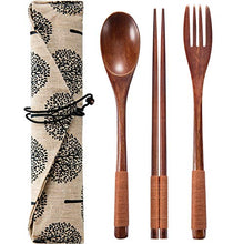 Load image into Gallery viewer, Set of 2 Wooden Reusable Flatware