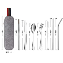 Load image into Gallery viewer, Reusable Utensils with Case - 7 Pieces